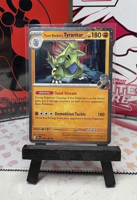 Team Rocket's Tyranitar 096/182 Cosmos Holo Destined Rivals Blister Pack Promo