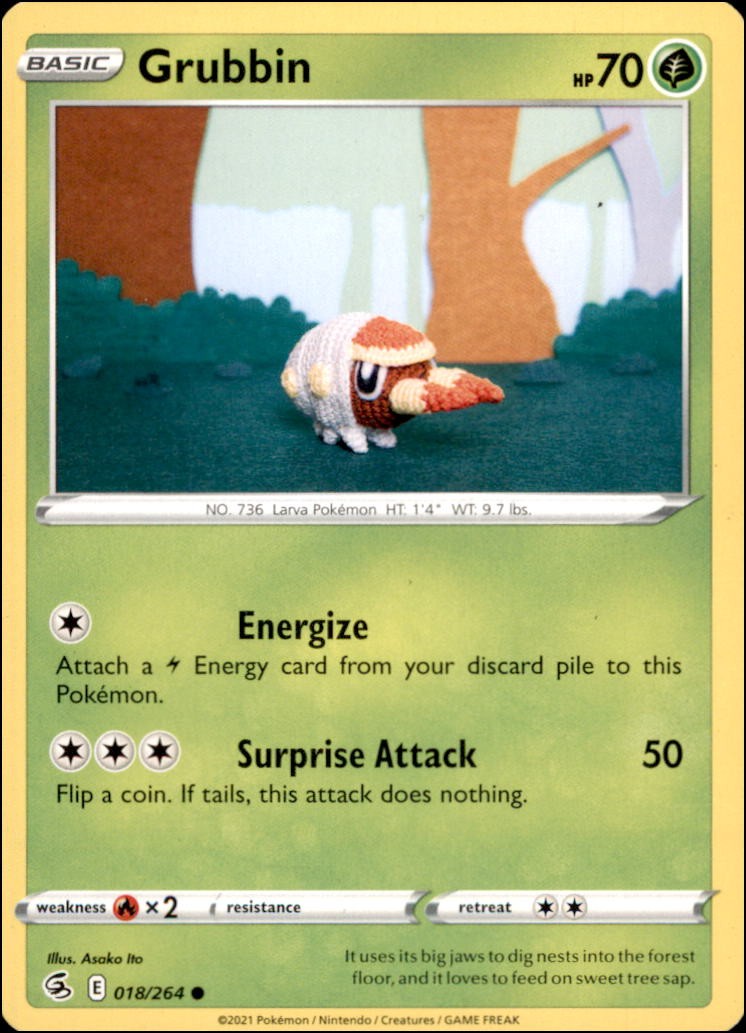 Pokemon - Grubbin #018/264 - FST Common