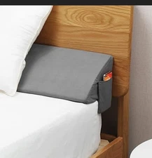 Bed Wedge Pillow for Headboard Gap Filler Long Mattress Wedges-Full Size