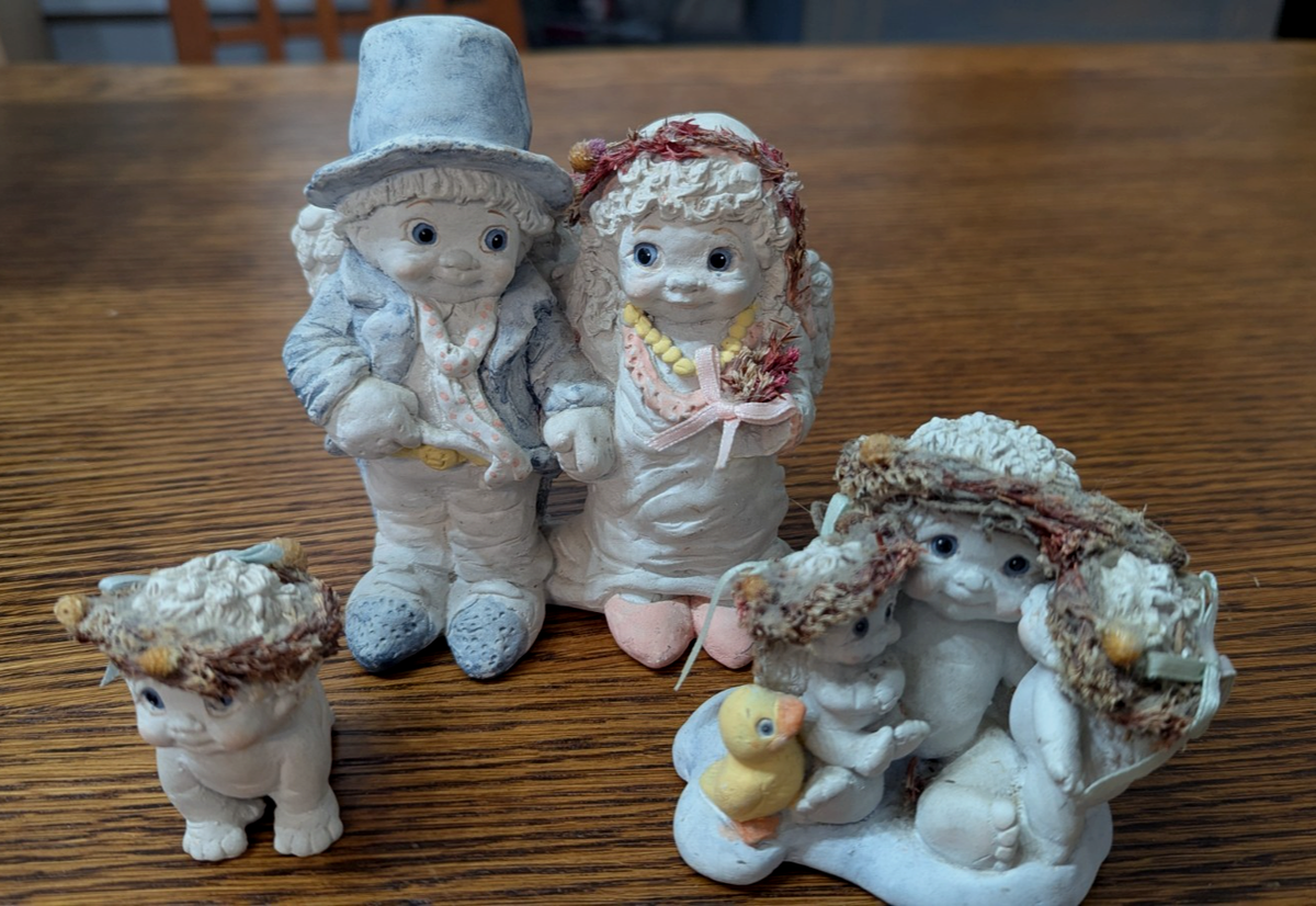 Vintage DREAMSICLE CHERUBS ANGELS Lot of 3 SIGNED 50 available | eBay