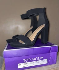 Black Top Moda Heels Women’s Size 7
