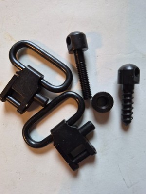 Uncle Mikes 1391-2 Super Quick Detach Swivels - Black