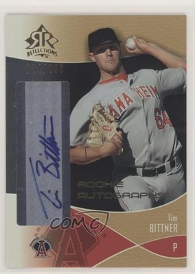 2004 Upper Deck Reflections Gold /250 Tim Bittner #130 Rookie Auto RC 0v2
