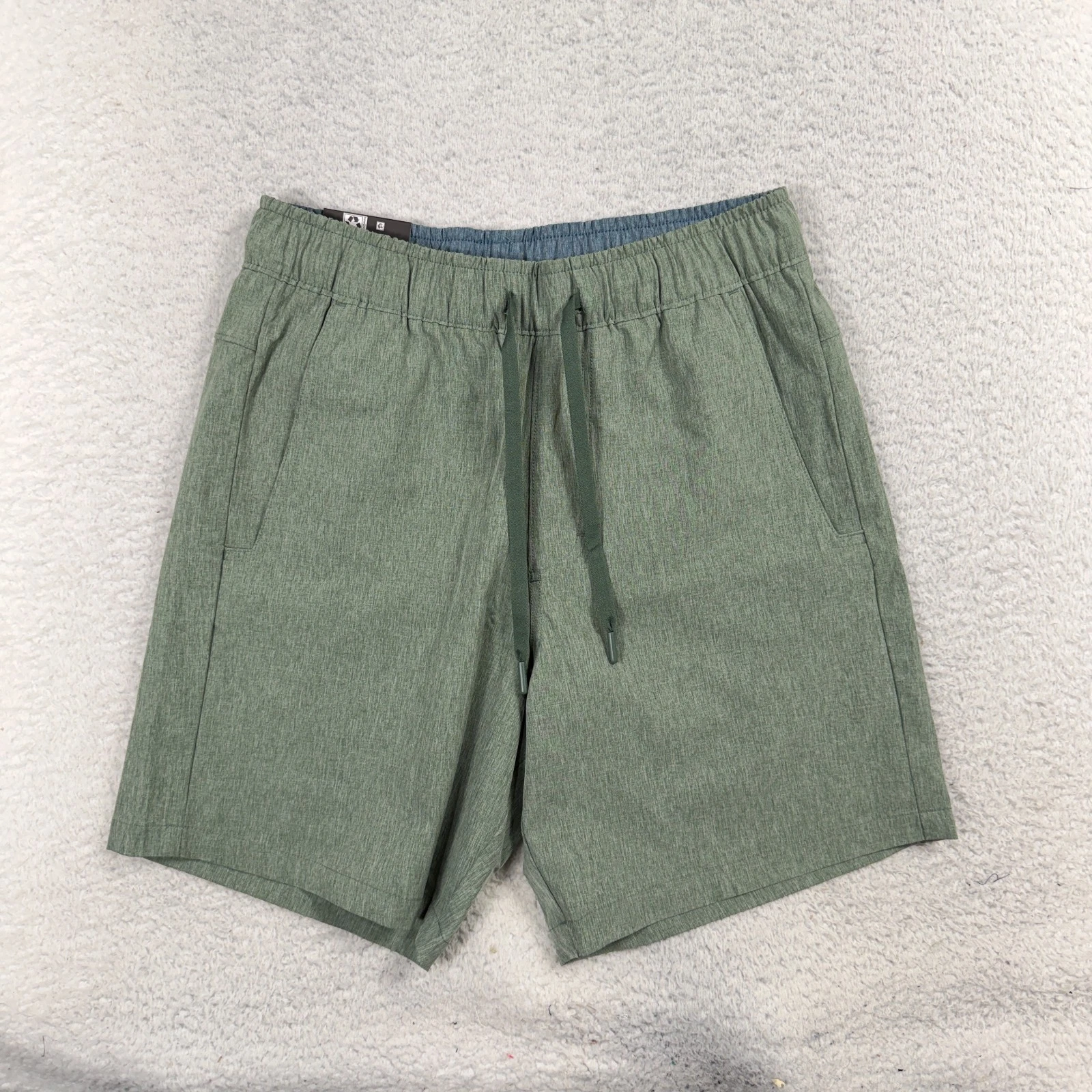 Eddie Bauer UPF 50+ Water-Resistant Stretch Pull-On Shorts Green Small NWT 60$