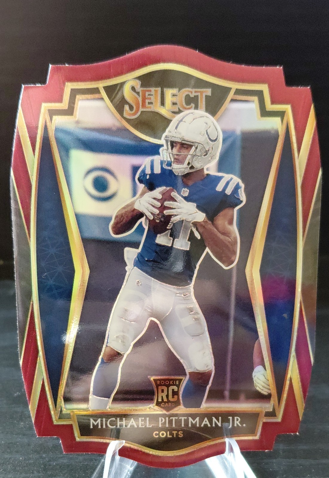 2020 Panini Select Premier Level Michael Pittman Jr. #162 Red Prizm Die-Cut (RC)