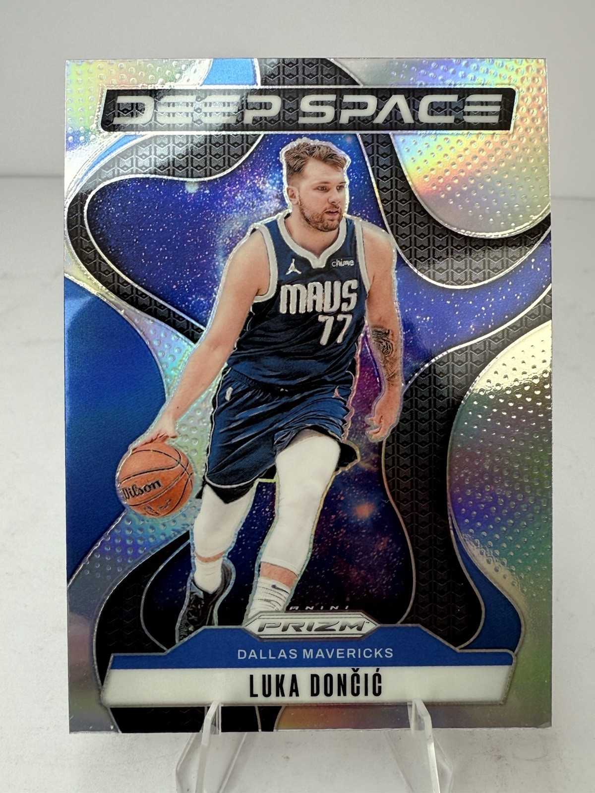 2024-25 Panini Prizm #4 Luka Doncic Deep Space Prizms Silver Mavericks
