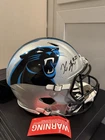 Xavier Legette Carolina Panthers NFL Autographed Helmet Fanatics Authentic Full