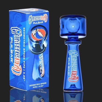 4.5'' Grateful Dead x Pulsar Geometric Glass Spoon Pipe *USA*