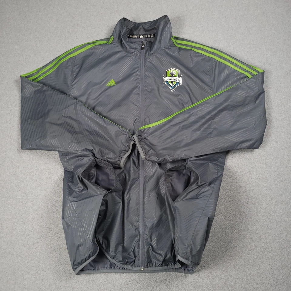 Seattle Sounders Jacket Men 2XL Adidas 2014 Track Pre Match Training Windbreaker - Image 4 of 4