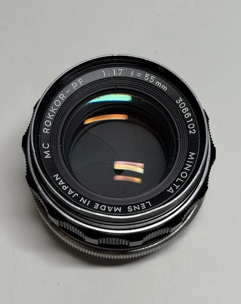 MINOLTA MC ROKKOR-PF 50mm F1.7 【美品】 MC ROKKOR-PF 50mm F1.7 SR/MDマウント MINOLTA ミノルタ | 近江寫眞機店