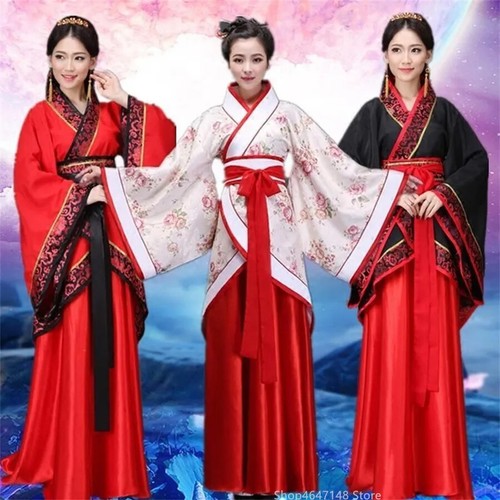 Woman Stage Dance Dress Chinese Traditional Costumes New Year Adult Tang Suit - Picture 15 of 32