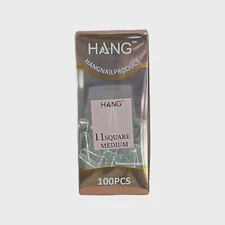 Hang Gel x Tips Premium 100 pc Refill Box Square Medium