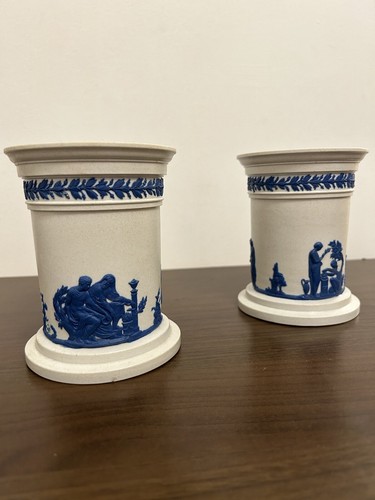 Wedgwood Drabware Vases 1820’s Pair - 19th Century - Picture 4 of 9