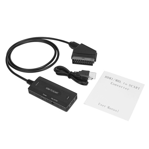 HDMI zu auf Scart Konverter Adapter Wandler AV Scaler Converter 1080P HD TV - Bild 4 von 9
