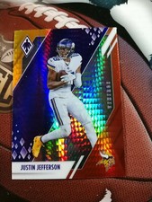 JUSTIN JEFFERSON 2021 Panini Phoenix Fire Burst Prizm #53 MINNESOTA VIKINGS