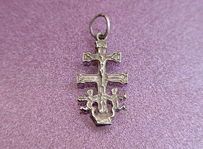 Silver Caravaca Handmade Cross Pendant, Caravaca De La Cruz, Vera Cruz, Crucifix