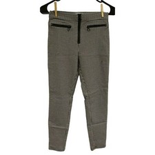URBAN OUTFITTERS Black and White Checkered Stretch Trousers Size 2 (44)