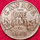 1933 Canadian Penny  ID #40E
