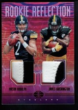 MASON RUDOLPH JAMES WASHINGTON 2/10 JERSEY# ROOKIE PATCH PRIZMS RC SP ILLUSIONS