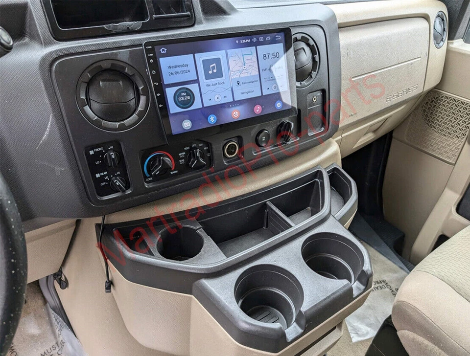 10" For 2009-2013 Ford E150 E250 E350 Apple Carplay Android 13 Stereo Radio GPS Foto 2 de 4