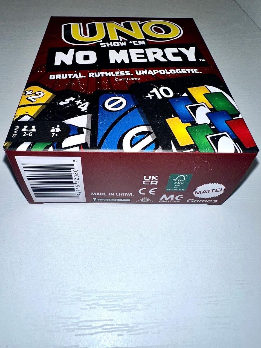 Mattel UNO Show em No Mercy Card Game for sale online