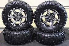SPORTSMAN 550 26" BIGHORN RADIAL ATV TIRE & 14" VIPER M/B WHEEL KIT POL1CA M917