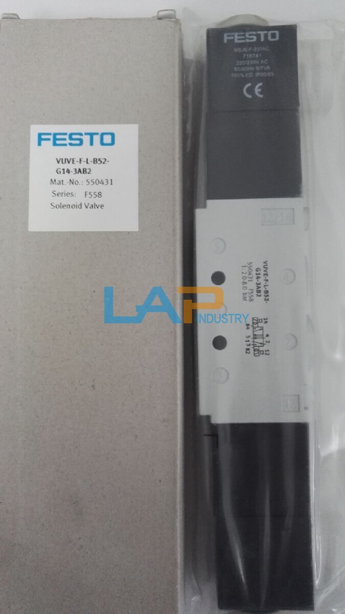 1PCS NEW FOR FESTO Solenoid Valve VUVE-F-L-B52-G14-3AB2 550431
