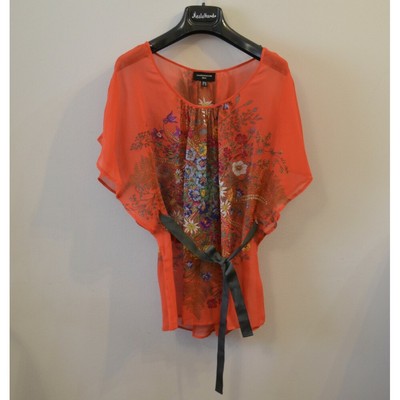 Chemisier En Soie Imprimé Floral - Taille 44/46 - Occasion Très Bon état