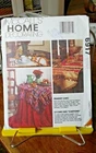 Mccalls Home Decorating 6917 Shaggy Chic rag strip quilt table linens etc UNCUT