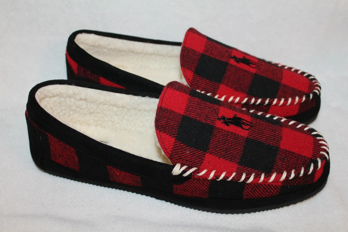 Red polo shop slippers