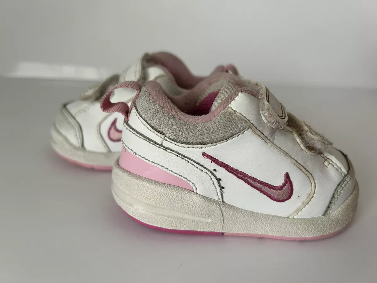 Onverbiddelijk vers herfst Nike Toddler Baby Girls Pink And White Size 3C Sneakers Shoes | eBay