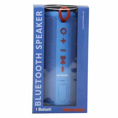 Fantastic Sylvania Waterproof Bluetooth Speaker with Rubber Finish SP953,  Blue