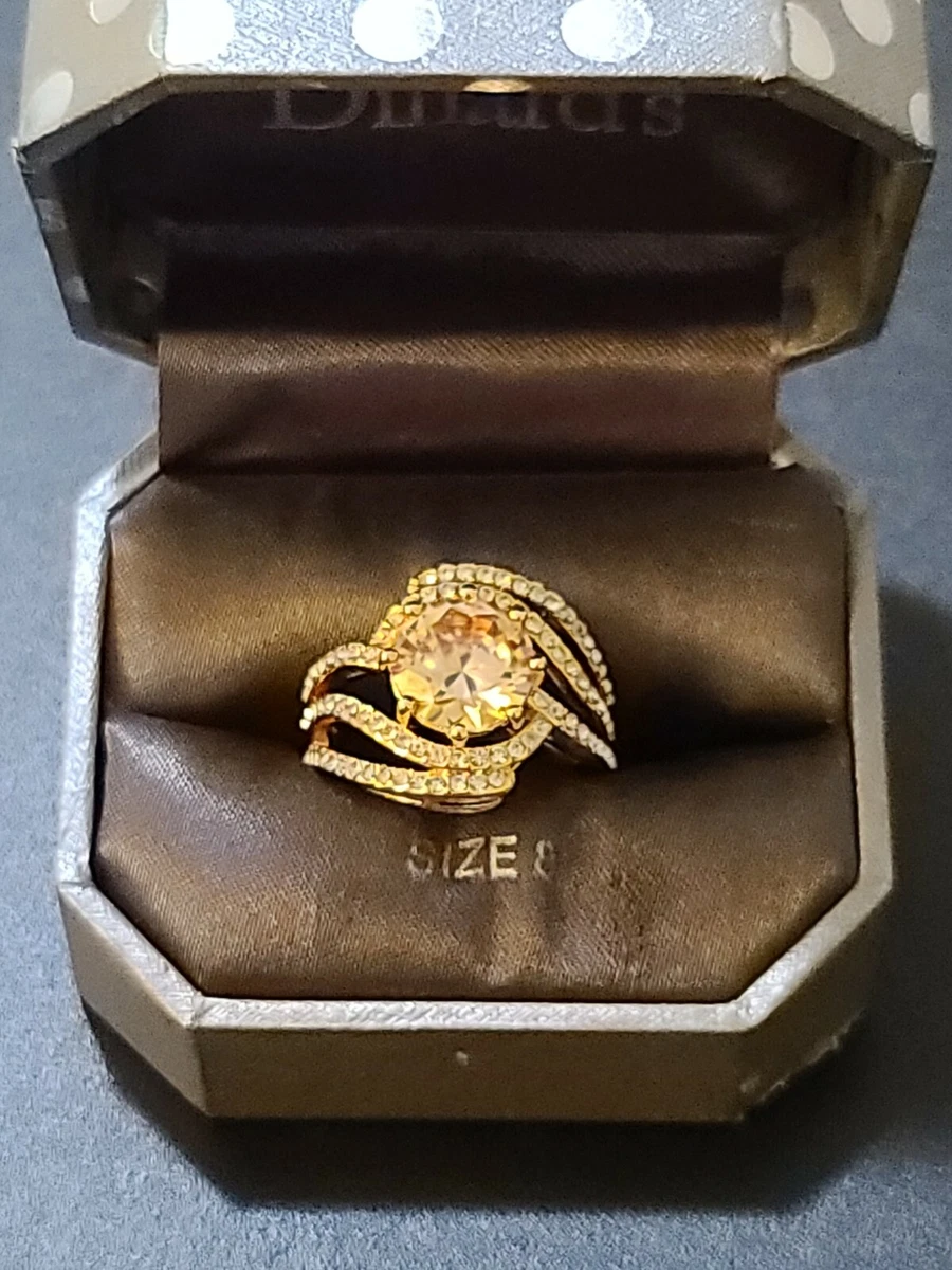 Dillards Size 8 Beautiful Cubic Zirconia Ring ha eBay