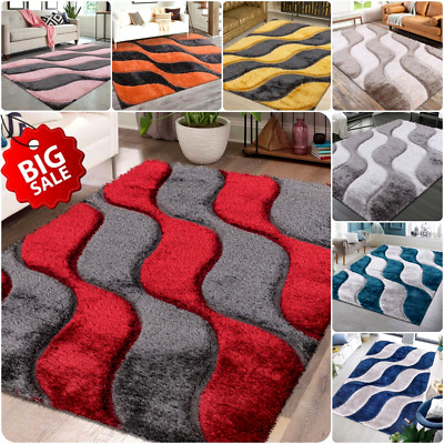Thick Large Shaggy Rugs Hallway Runner Area Rugs Bedroom Living Room ...