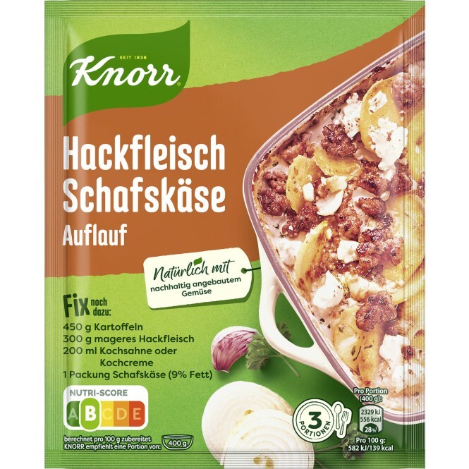 10 x Knorr Fix Minced sheep 's cheese cazuela / carne picada queso de oveja guiso