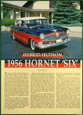 Hudson 1956 Hornet Six Design Features Specs Vintage Pictorial Article 1987