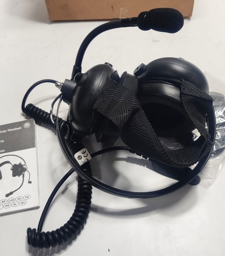 MOTOROLA PMLN5276B HEAVY DUTY HEADSET with Noise-Cancelling Boom Microphone - Picture 5 of 7