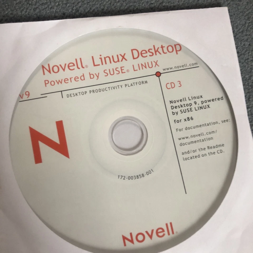 Betriebsystem Novell Linux Desktop V9 auf drei cds Powered By Suse Linux - Bild 3 von 4