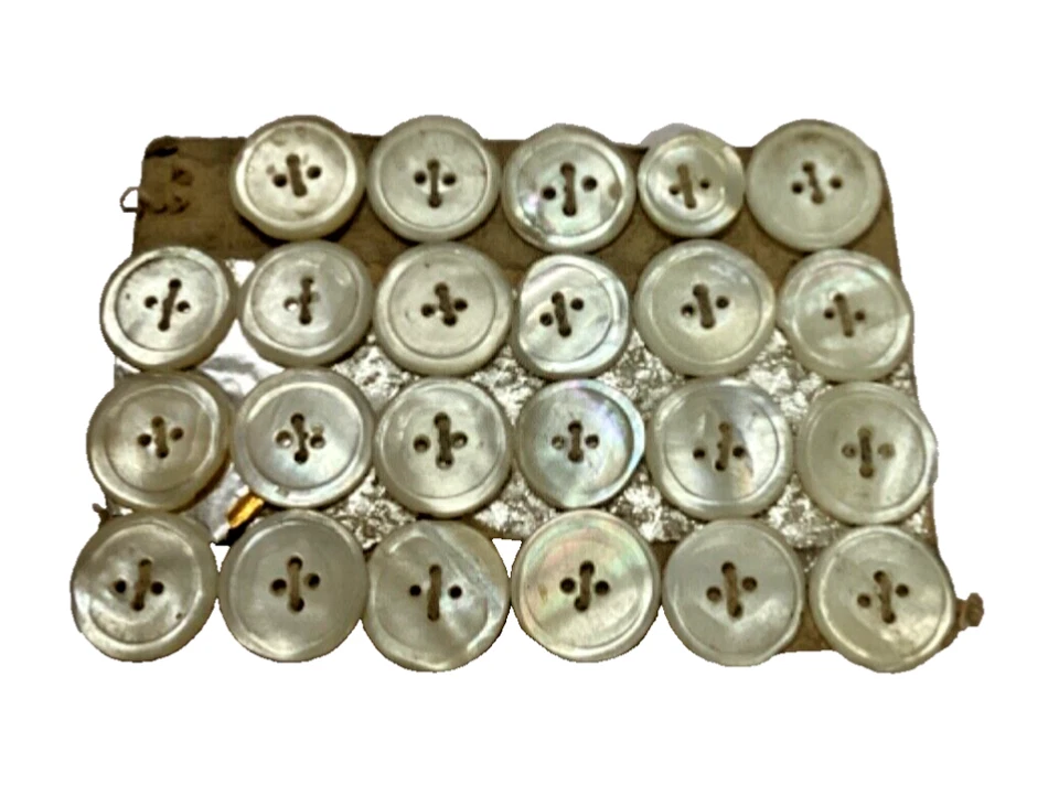 De colección Nuevo Lote De 55 Perlas Madre 2 Y 4 Agujeros 11 Y 19 mm Y Botones Abrigo India Foto 4 de 4