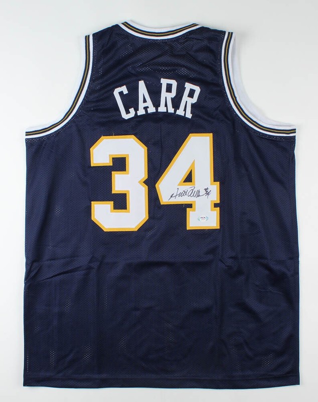 Austin Carr Signed Notre Dame Fighting Irish Jersey (PSA COA)1971 #1 Overall Pk 