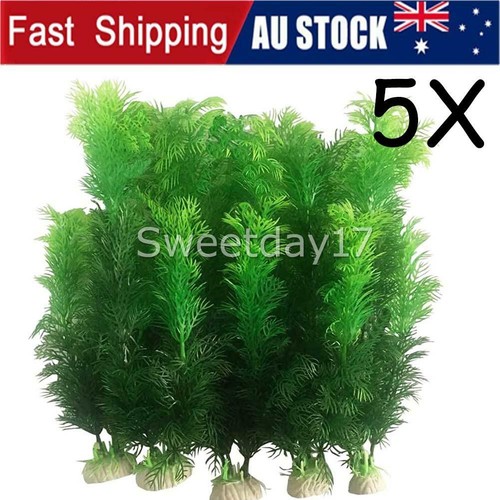 ArtificialFake Plastic Water Grass Plants For Fish Tank Decor Aquarium