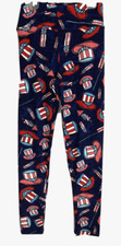 LuLaRoe Legging 4th of July Red White Blue Hats Stretch OS One Size Women LL2D