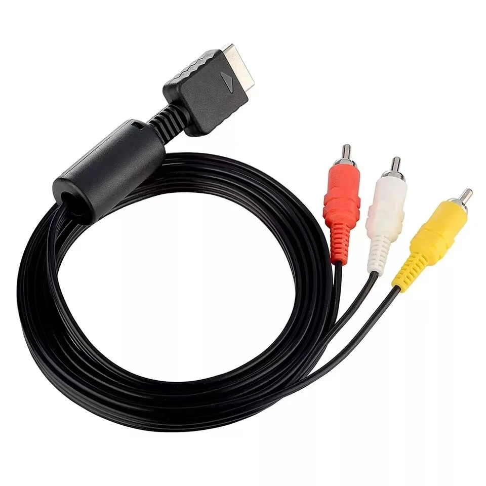 6 Feet AV to RCA Audio Video Composite Cable Cord For Sony PS1 PS2 PS3 PS3 Slim - Image 4 of 4