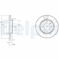 2X Delphi BG2109 Bremsscheibe FüR Audi Seat VW