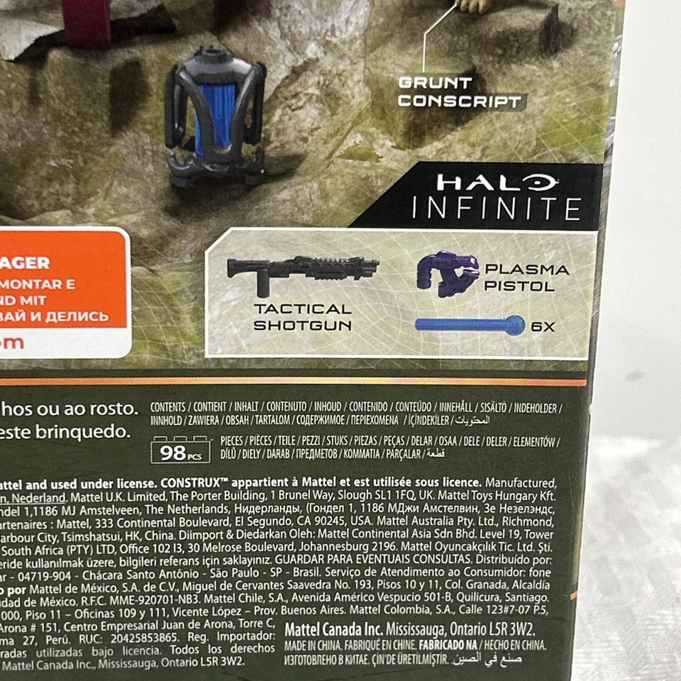 Set Mega Construx Halo Infinite - Décollage De Tourelle GRM99 - Boîte Neuve Scellée