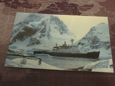 Postcard.   RRS Bransfield, British Antarctic Survey