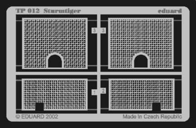 Eduard Models Photoetch for 1/35 German Sturmtiger for Tamiya kit