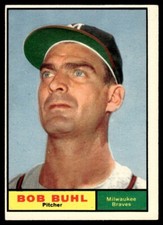 1961 Topps Bob Buhl Milwaukee Braves #145