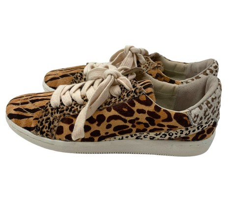 Dolce Vita Nino Calf Hair Comfort Sneaker Womens Size US 6 Tiger Leopard Shoes - Picture 10 of 14