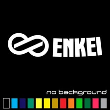 (2x) Enkei Wheel Logo Die-cut Stickers Decals (Colors to Choose) GTC01 RPF1 PF01